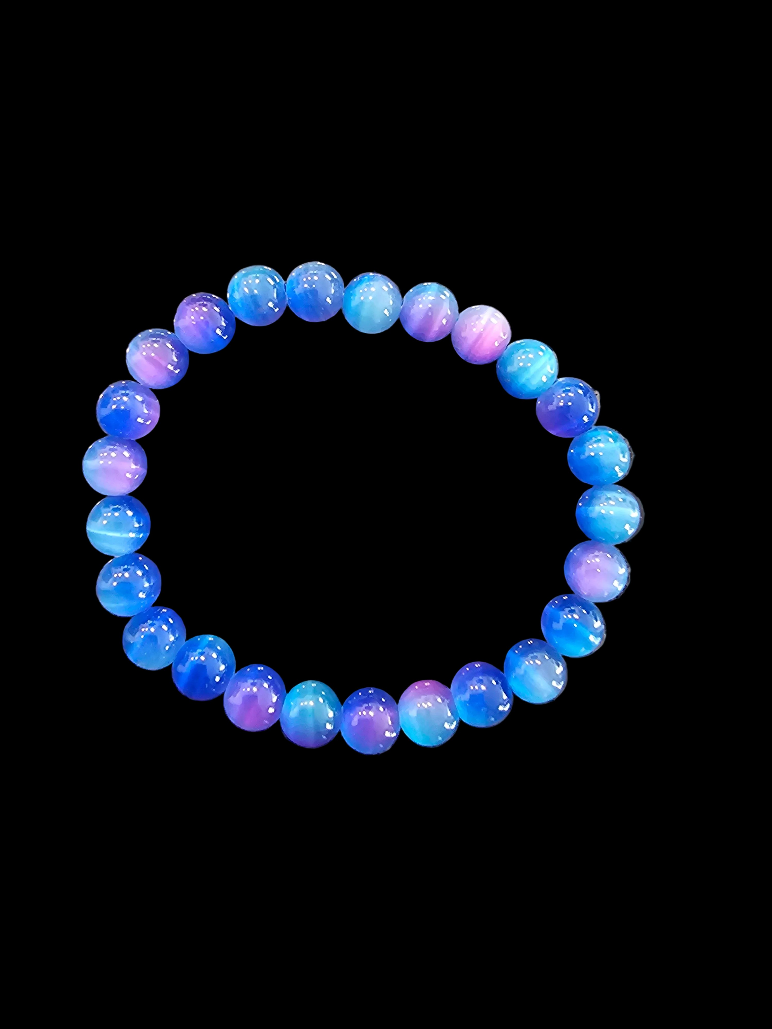 Cat's eye multi colored bracelet