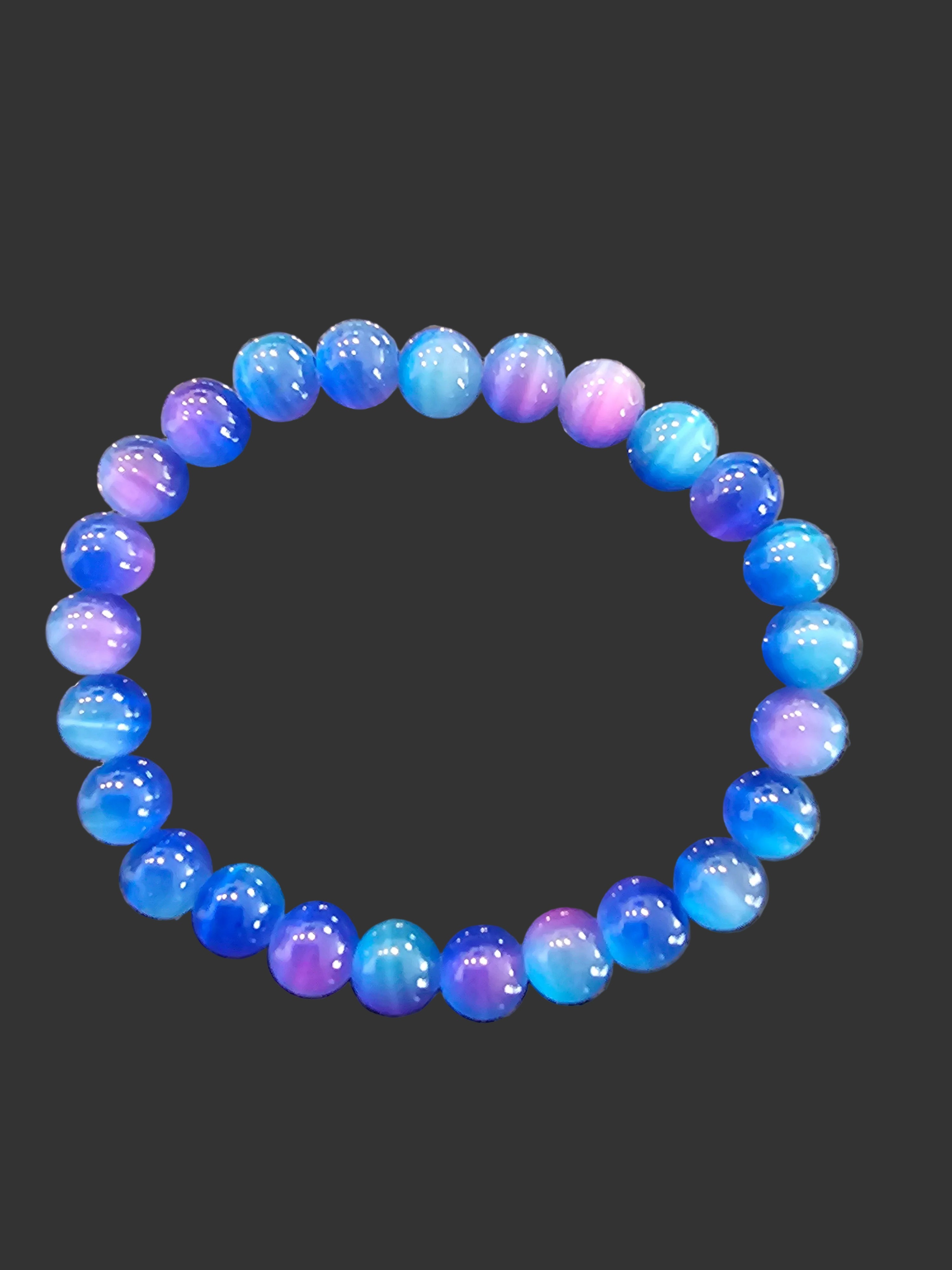 Cat's eye multi colored bracelet