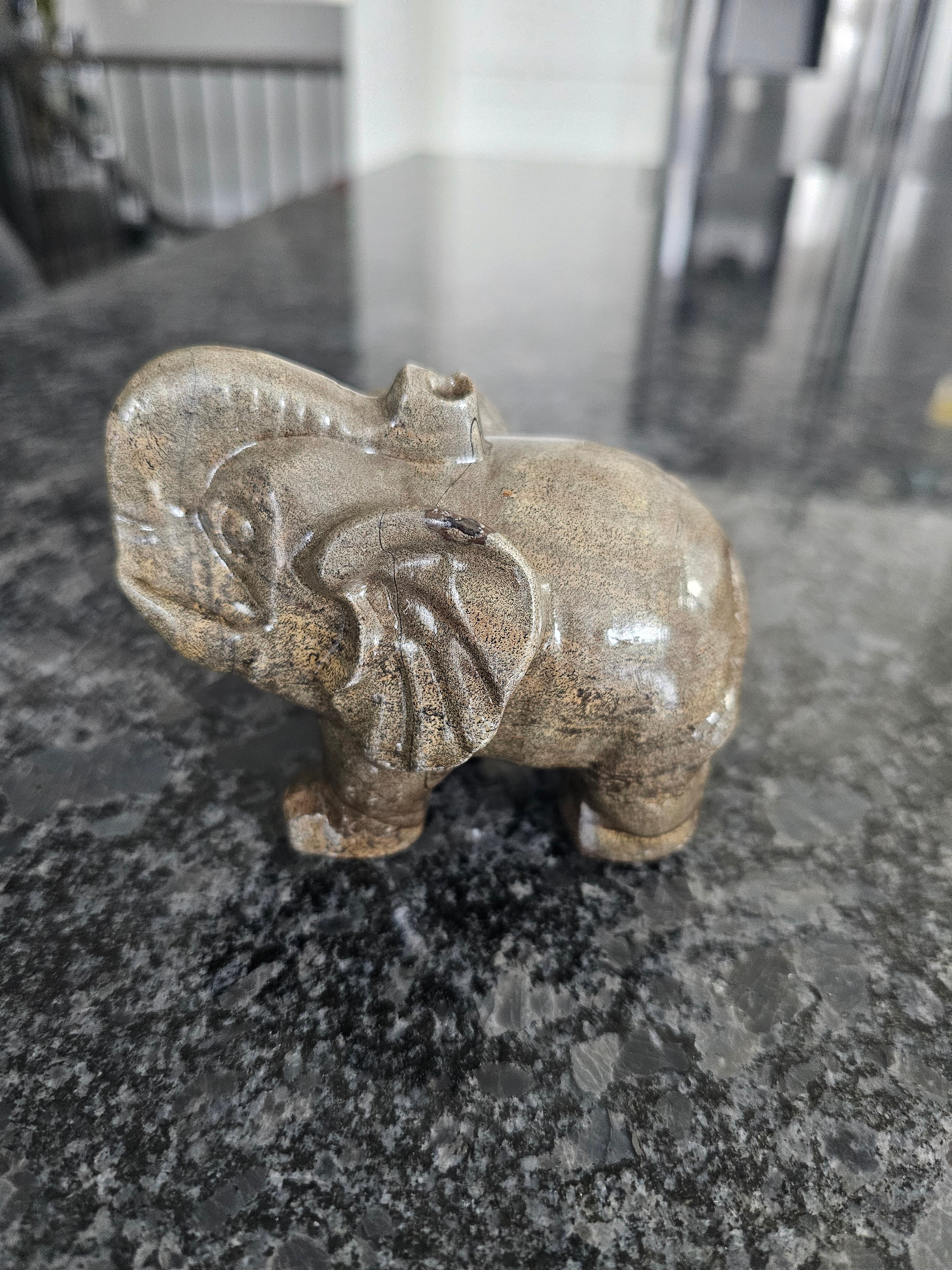 Ocean Jasper hand carved Elephant