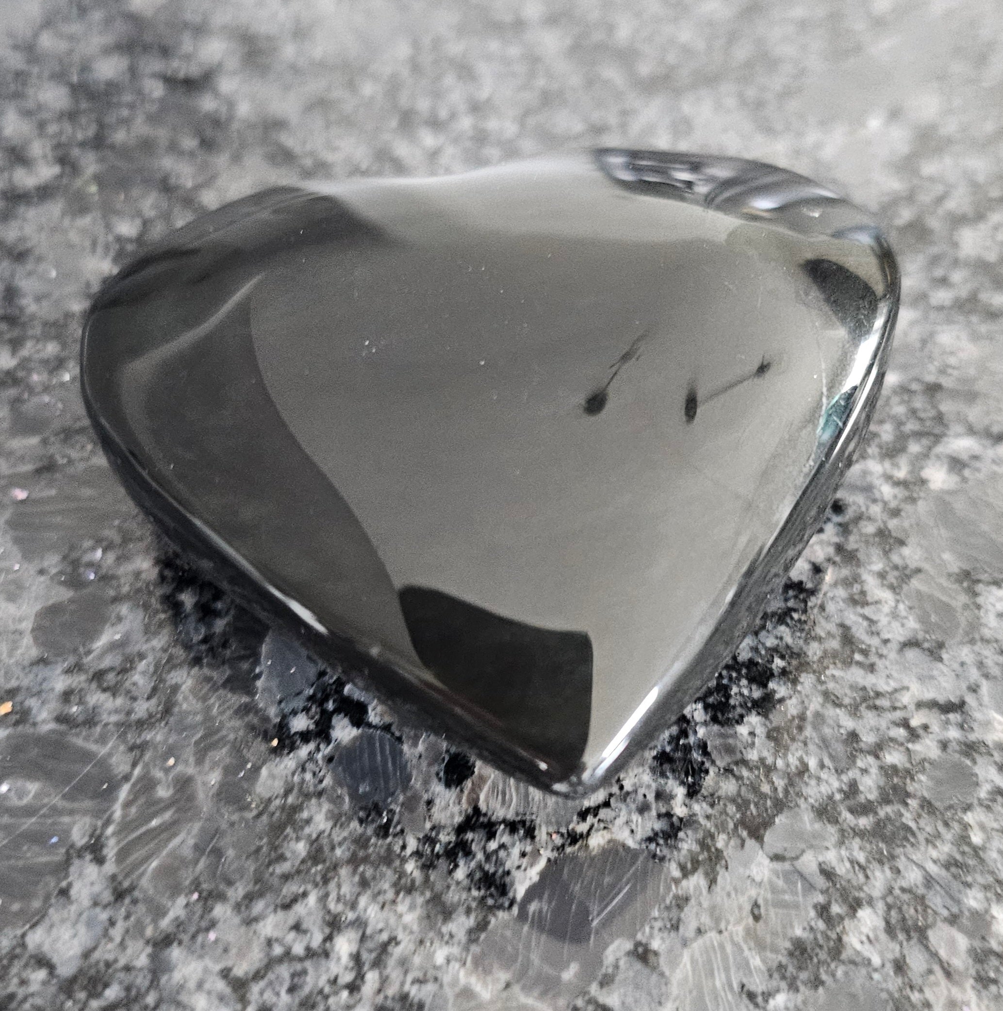 Black Obsidian Heart shape stone