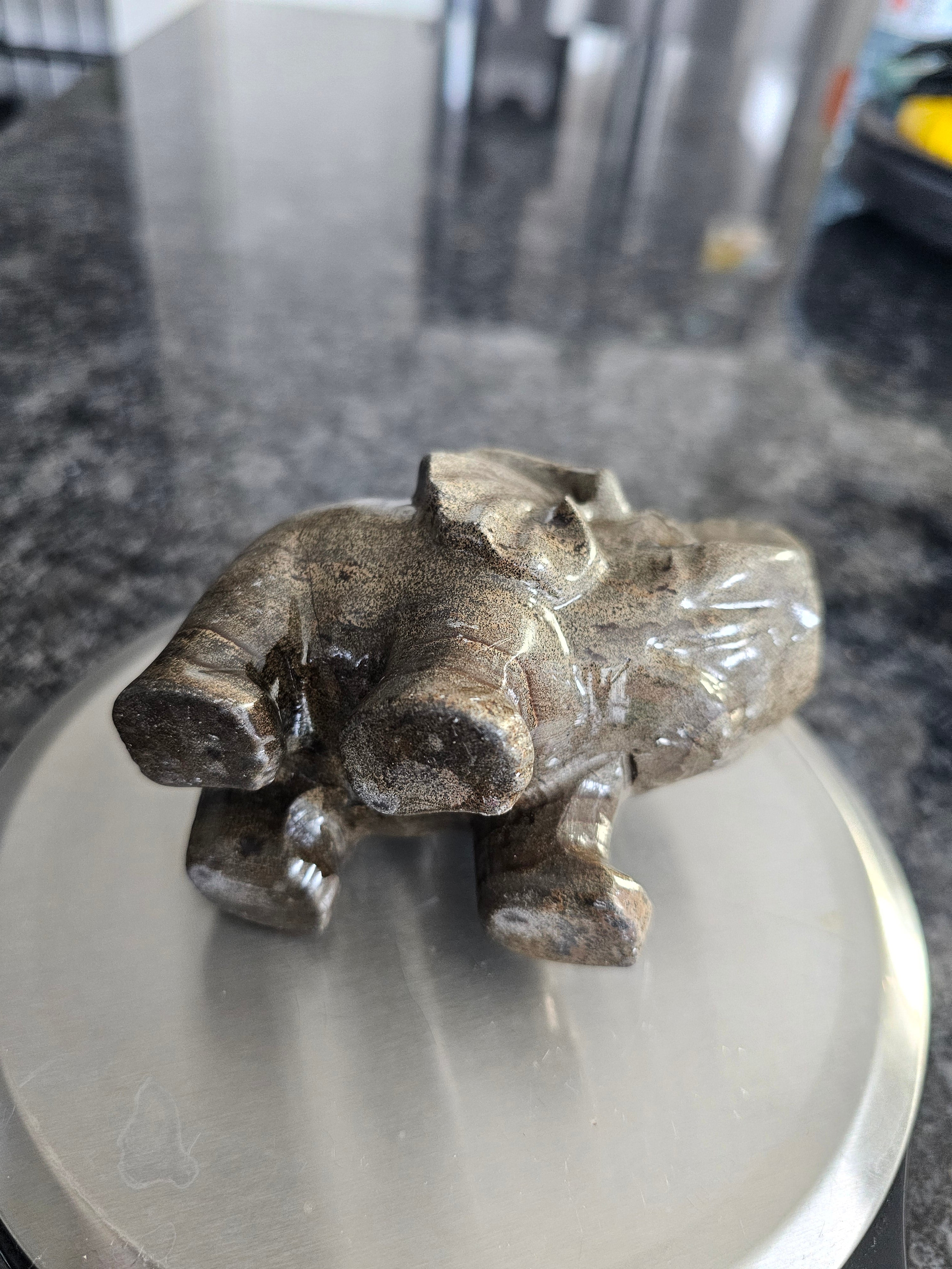 Ocean Jasper hand carved Elephant