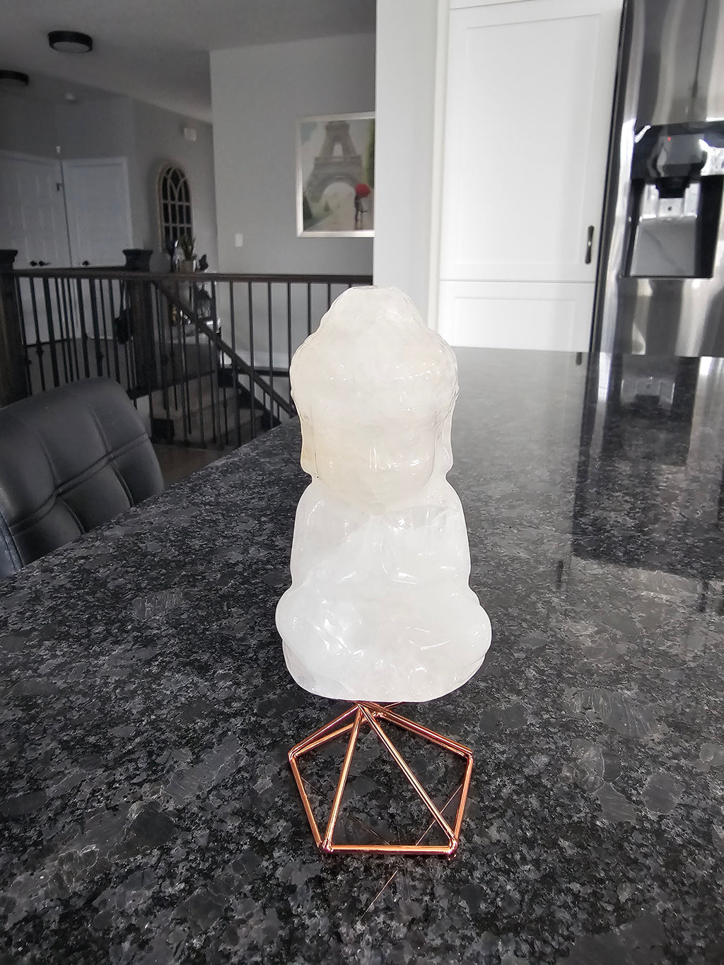 Quartz crystal Buddha