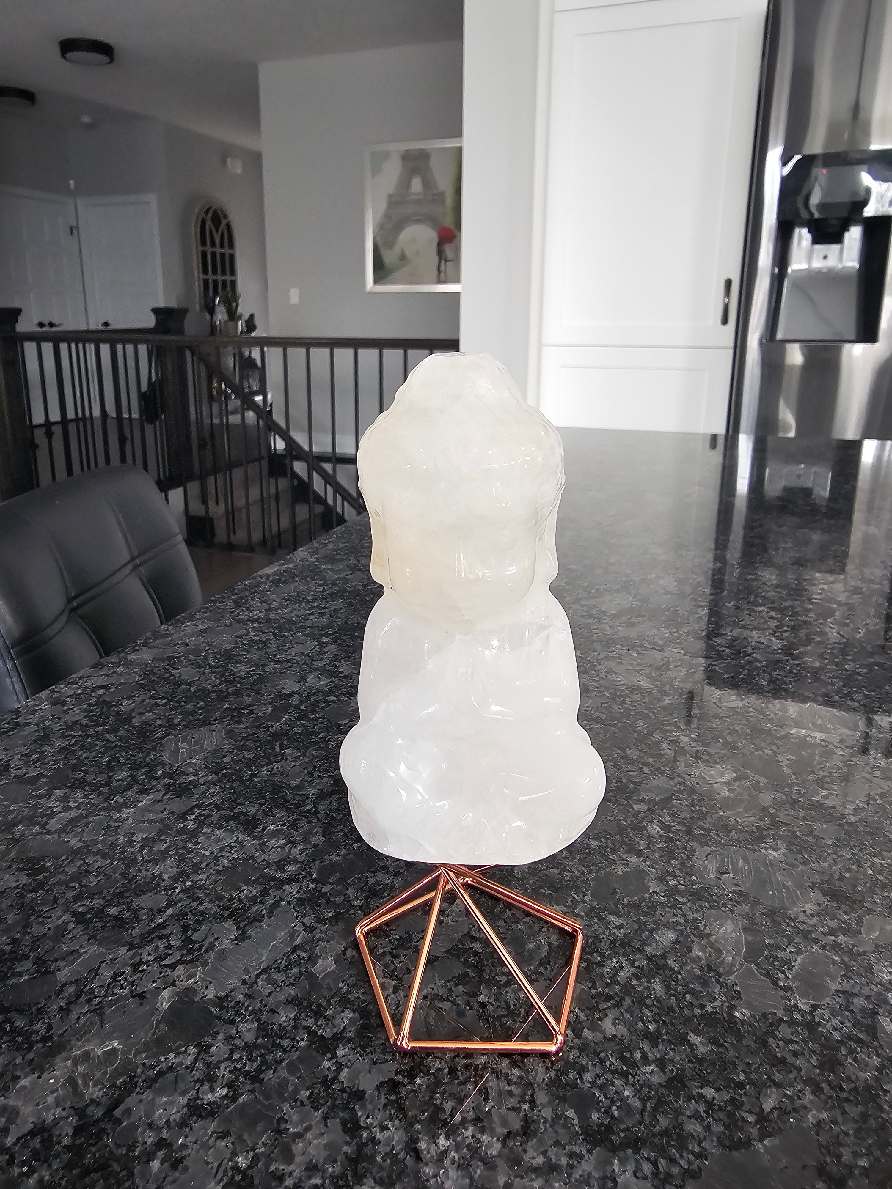 Quartz crystal Buddha