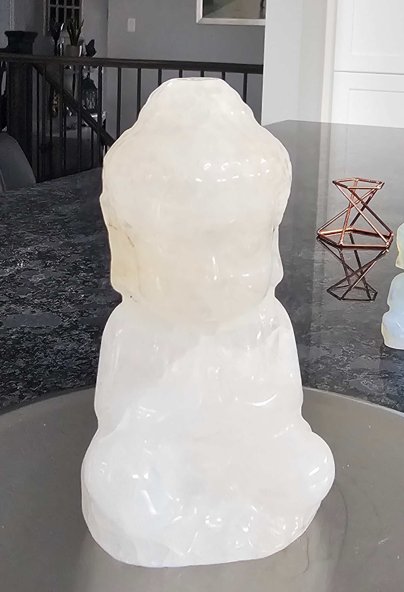 Quartz crystal Buddha