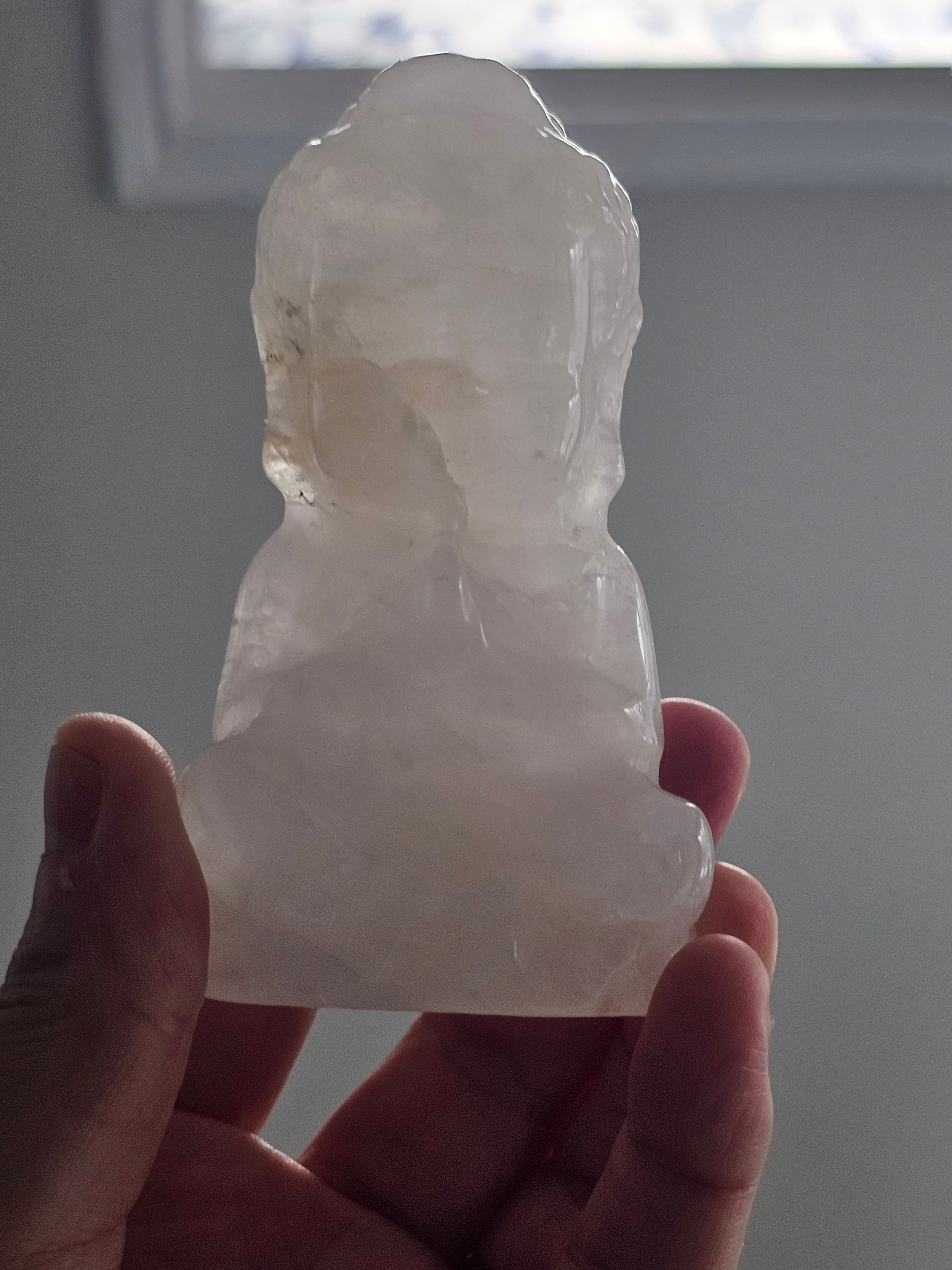 Quartz crystal Buddha