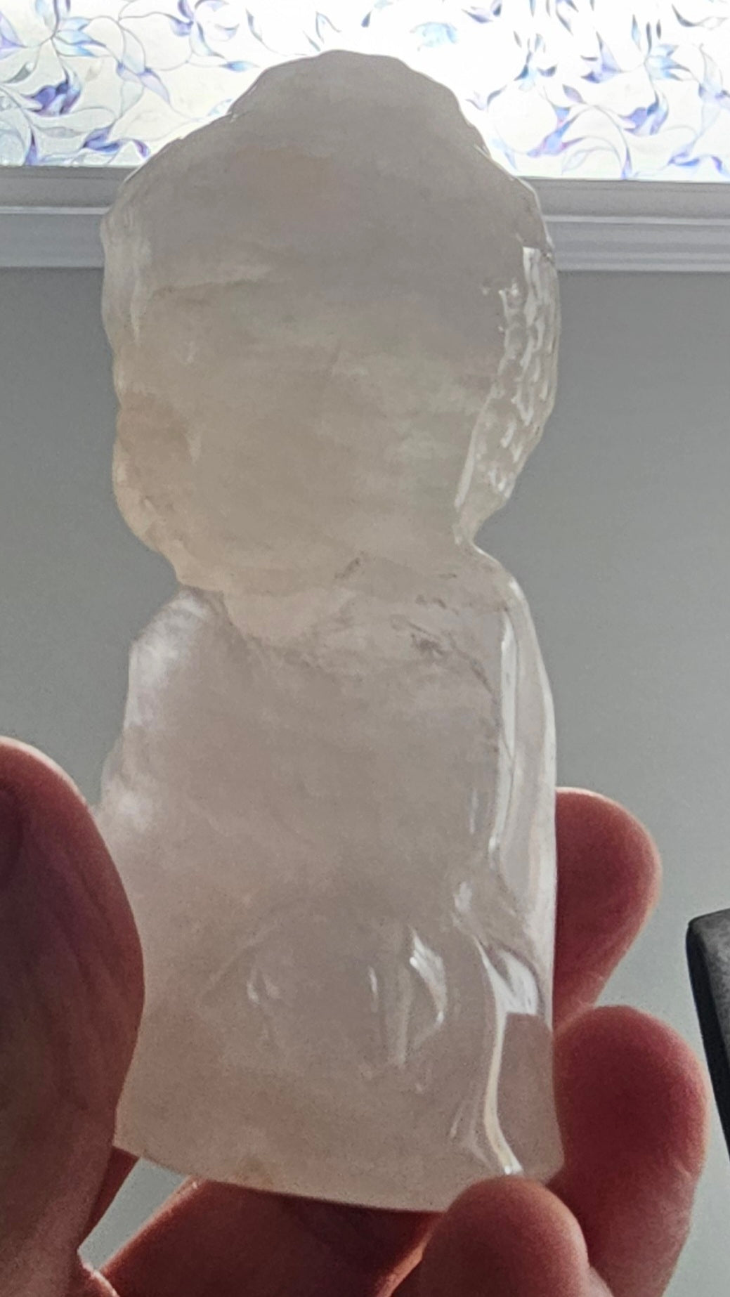Quartz crystal Buddha
