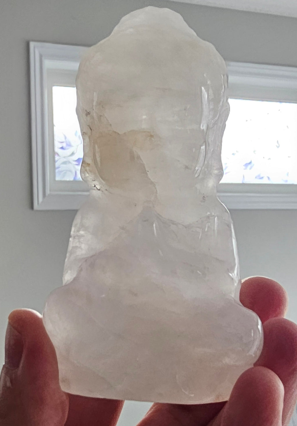 Quartz crystal Buddha