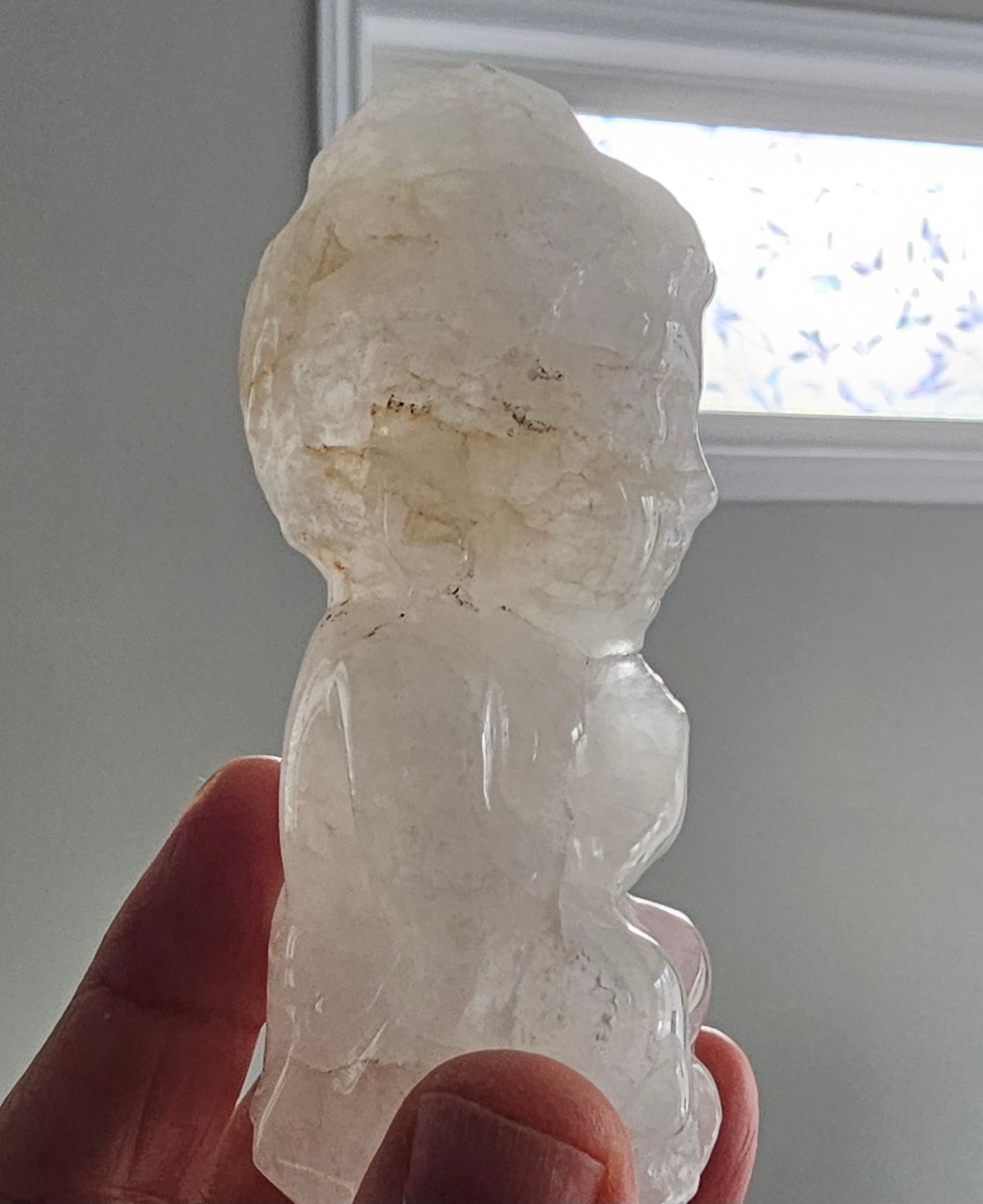Quartz crystal Buddha
