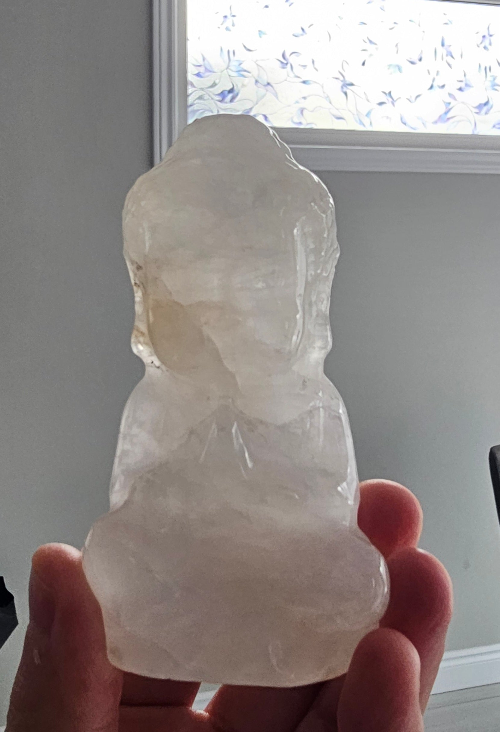 Quartz crystal Buddha
