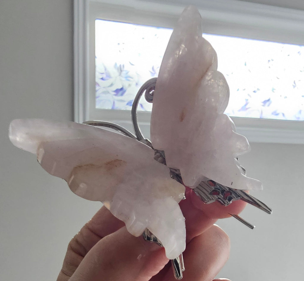 Rose Quartz Butterfly