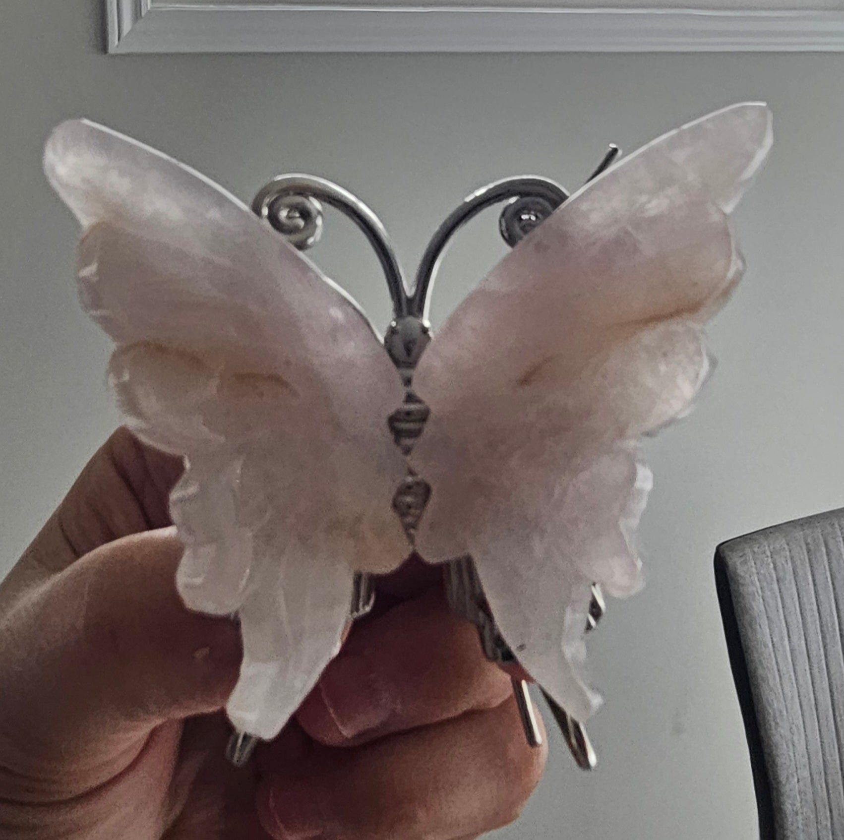 Rose Quartz Butterfly