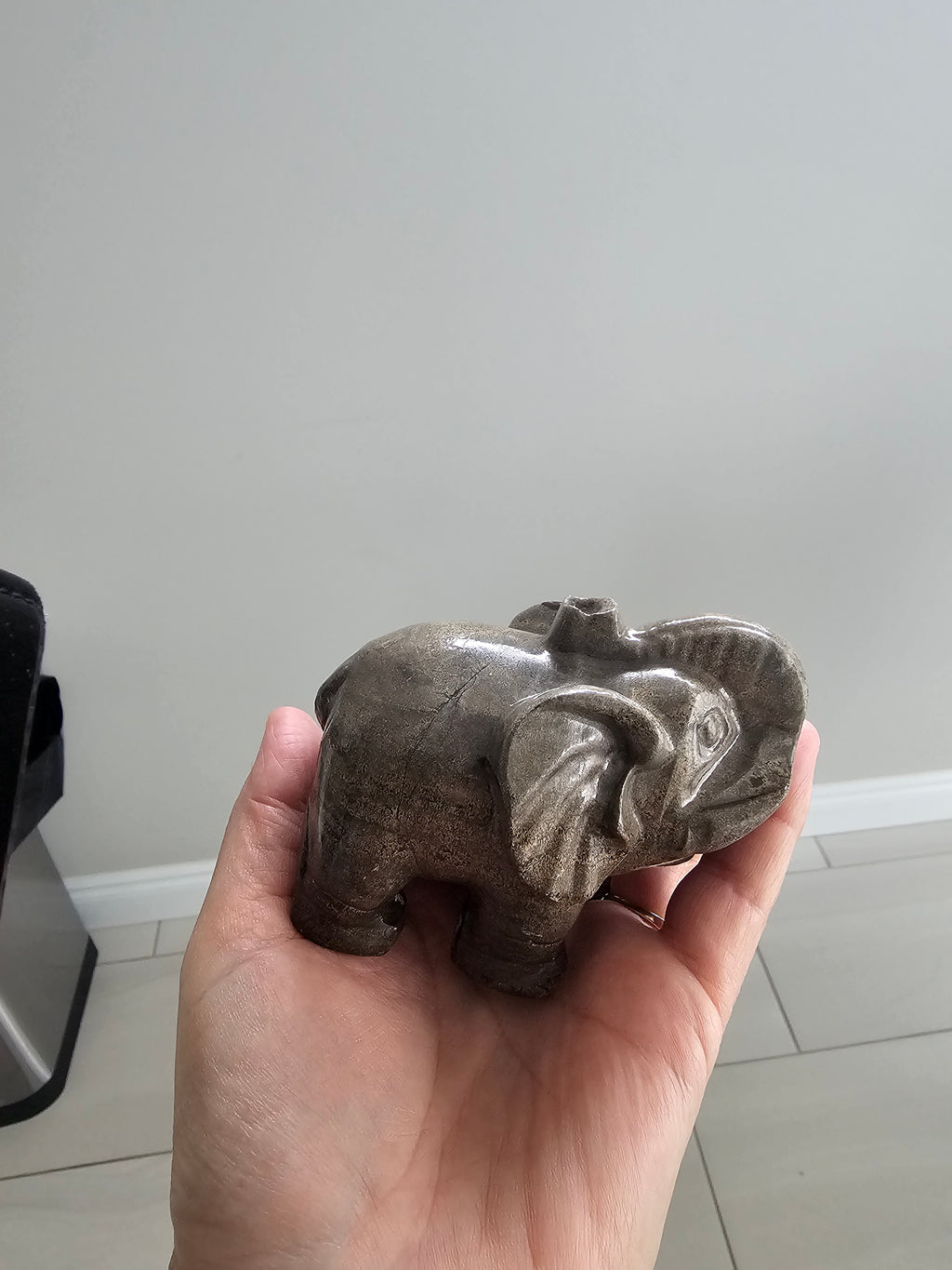 Ocean Jasper hand carved Elephant
