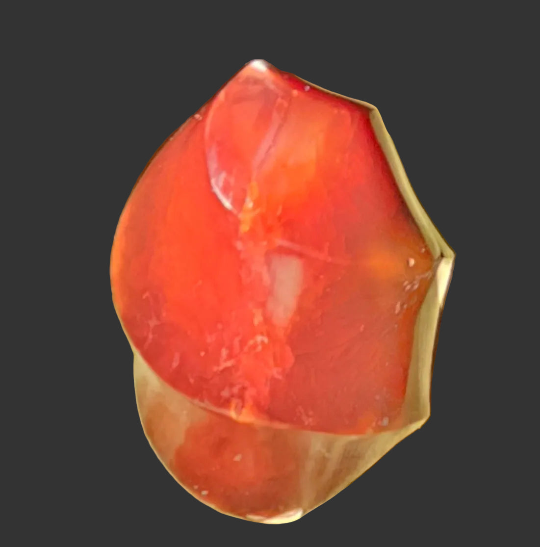 Carnelian flame stone