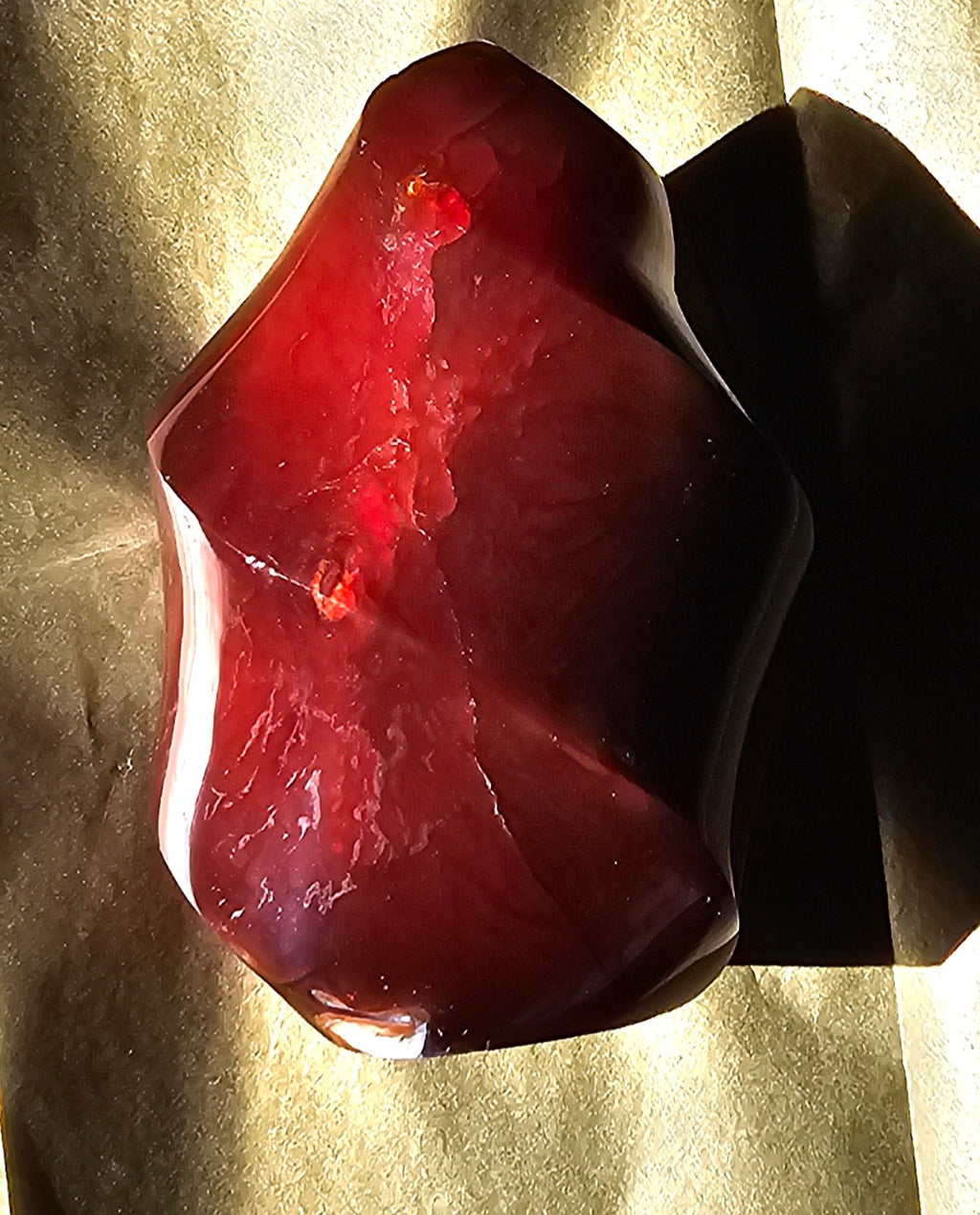 Carnelian flame stone