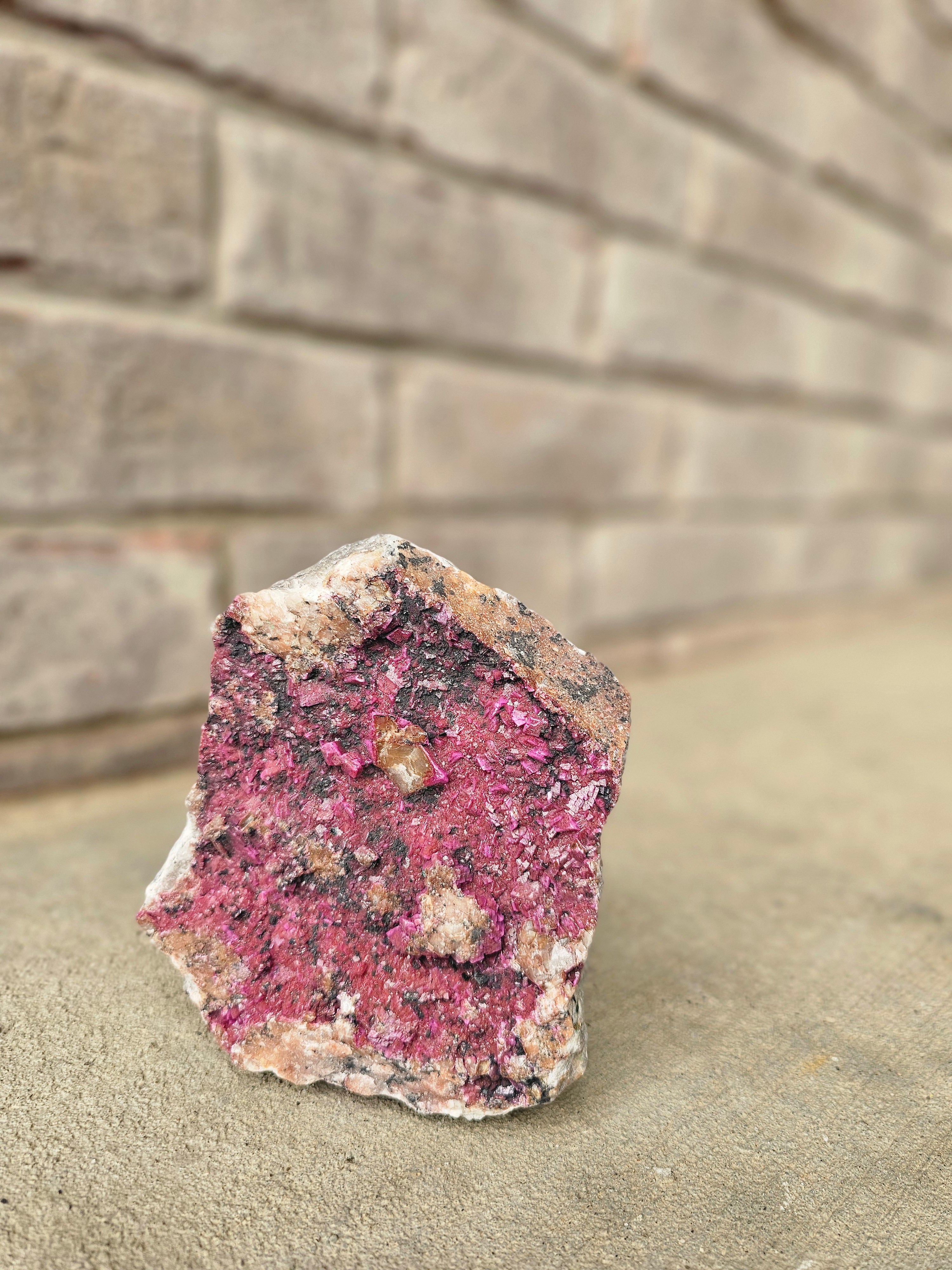 Cobalt calcite Mineral Specimen