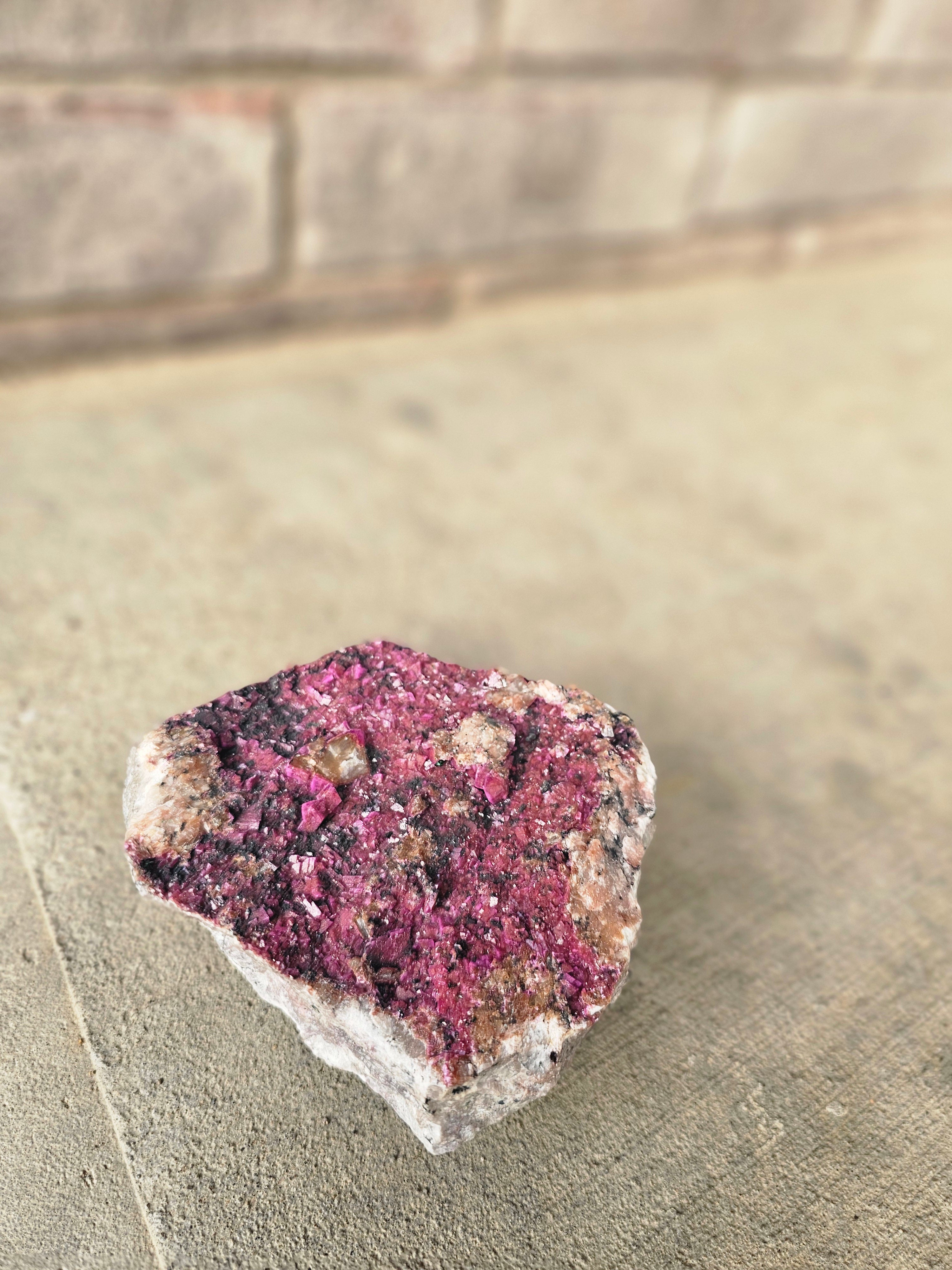 Cobalt calcite Mineral Specimen