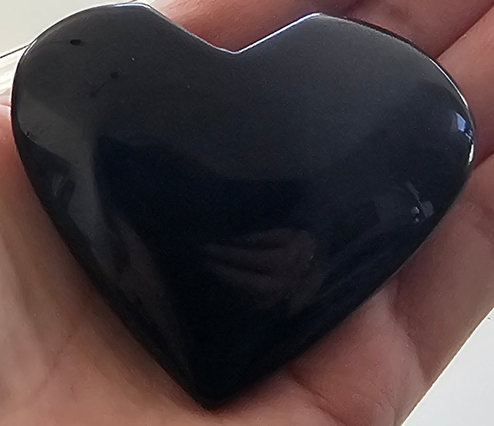 Black Obsidian Heart shape stone