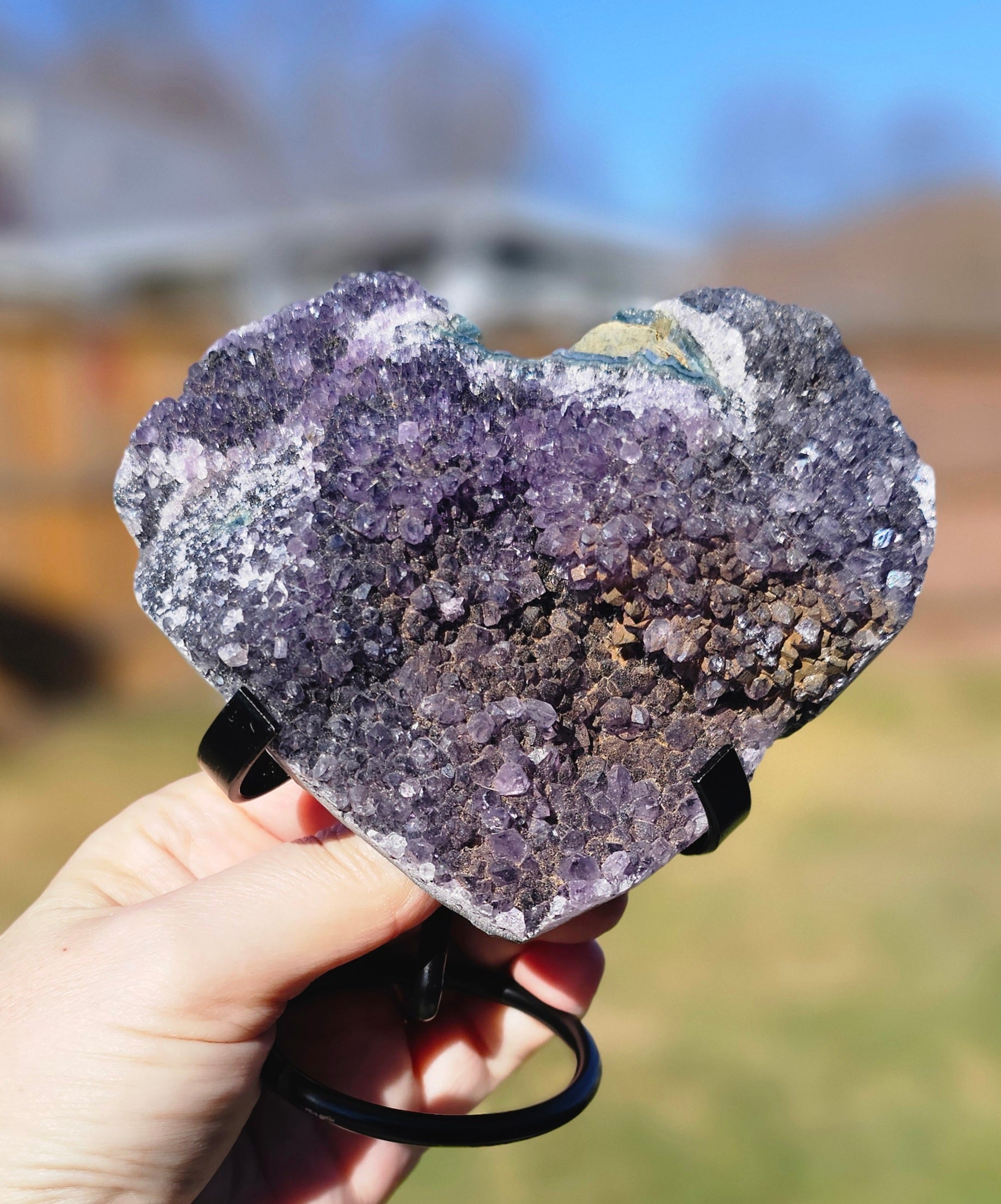 Amethyst Heart Shaped crystal
