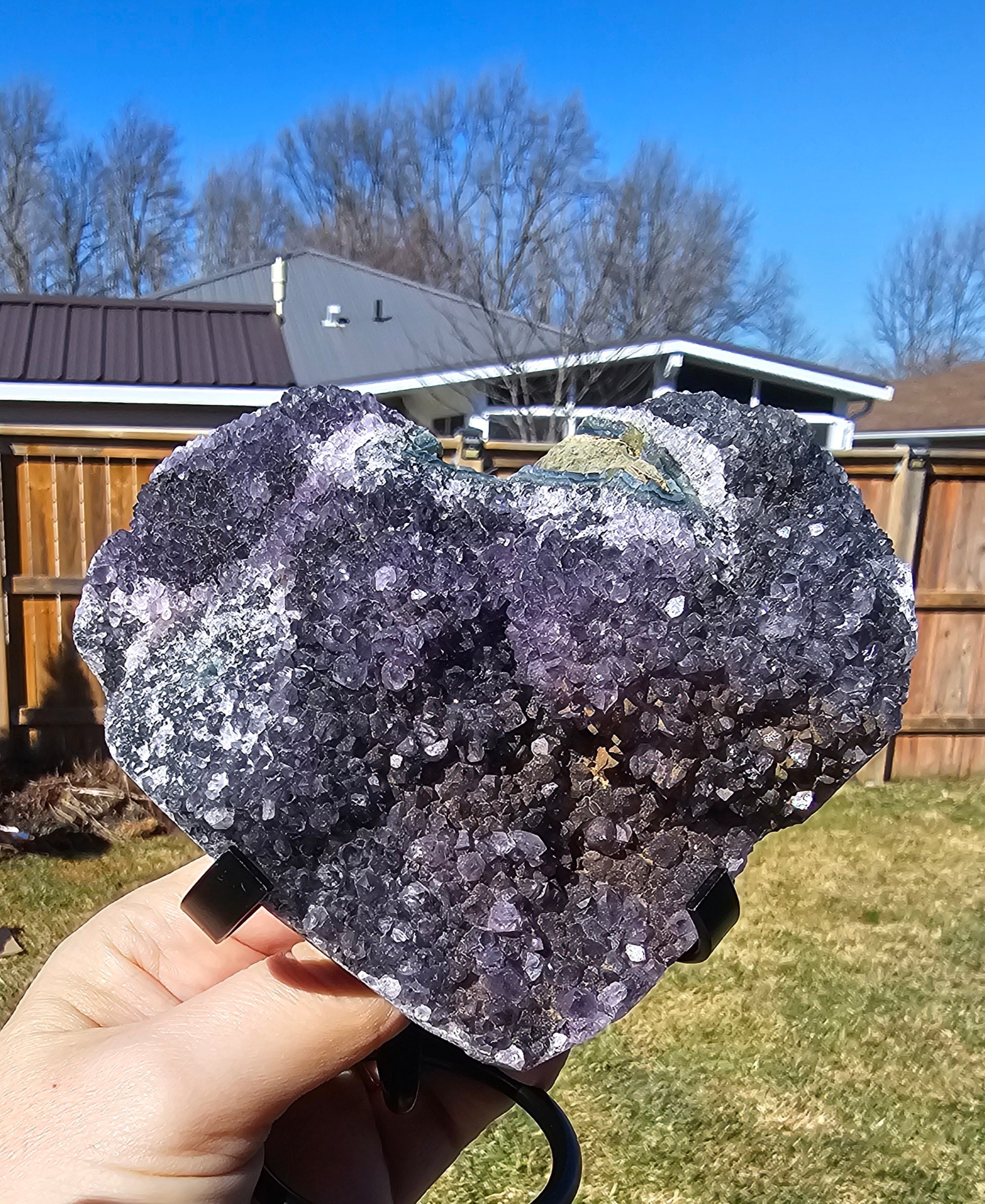Amethyst Heart Shaped crystal