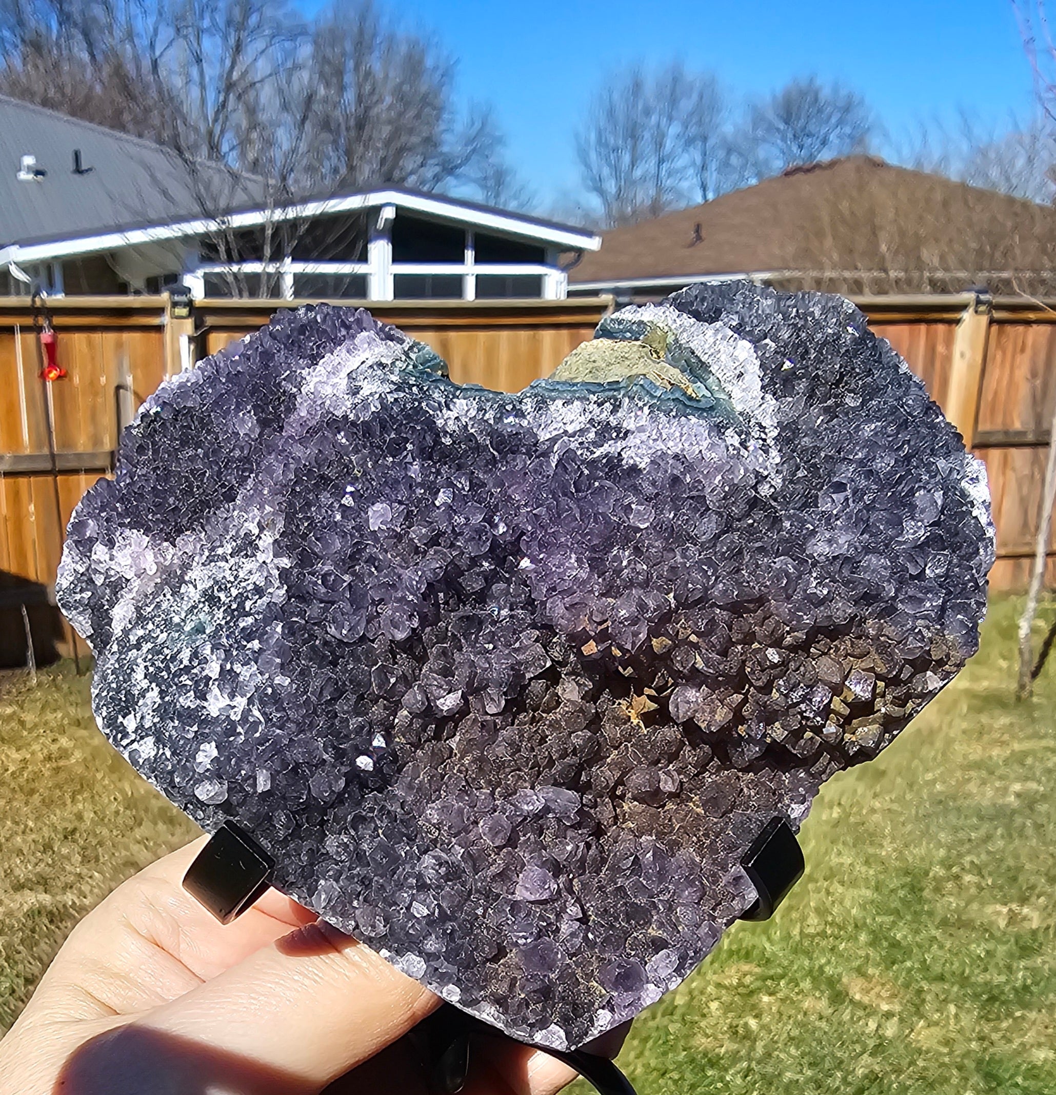 Amethyst Heart Shaped crystal