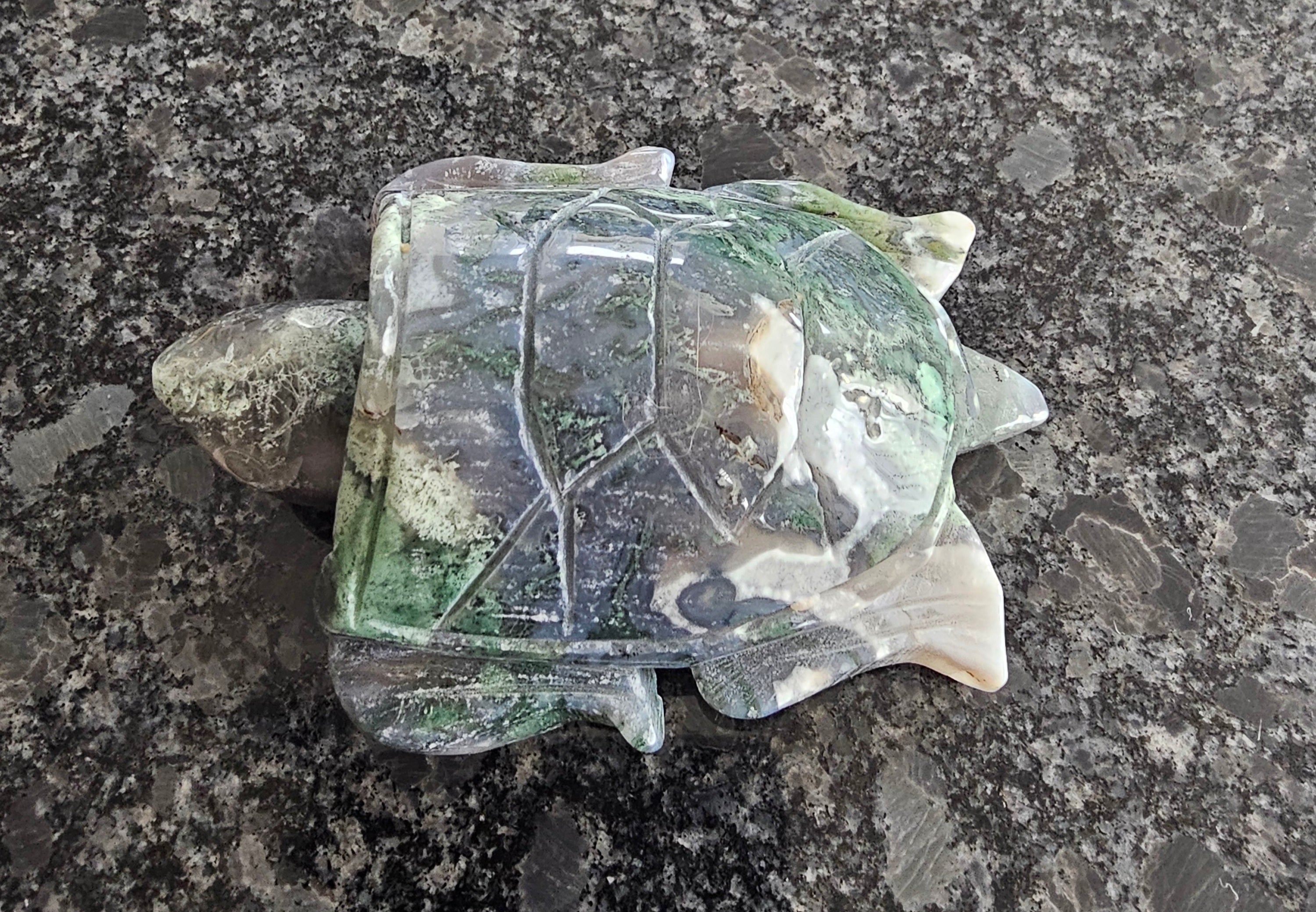 Moss Agate Turtle
