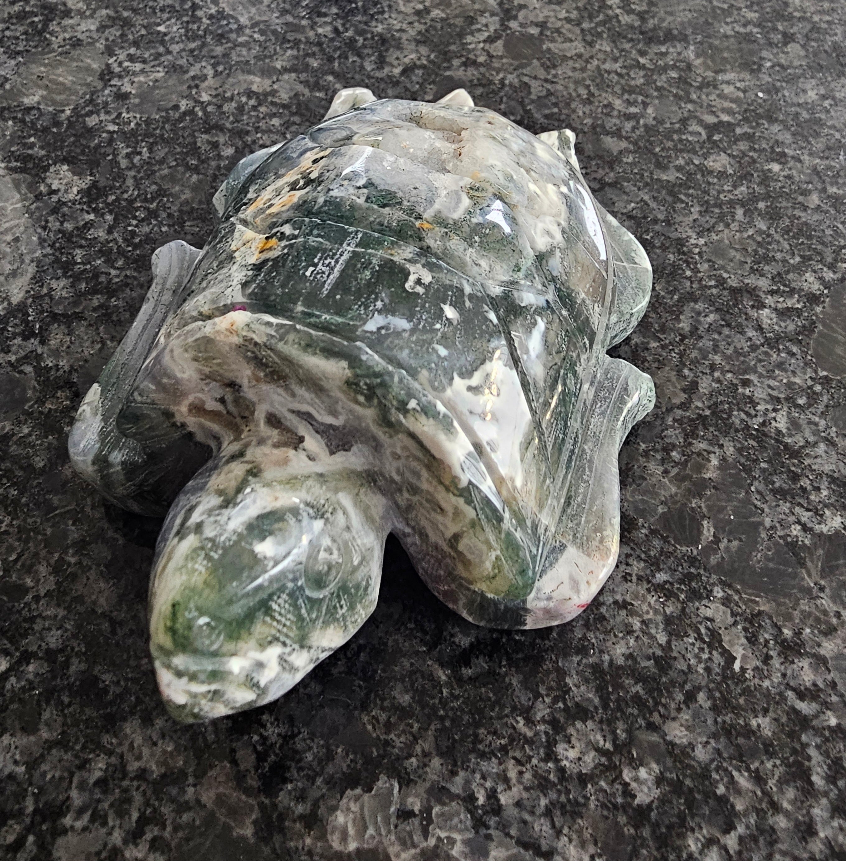 Moss Agate Turtle