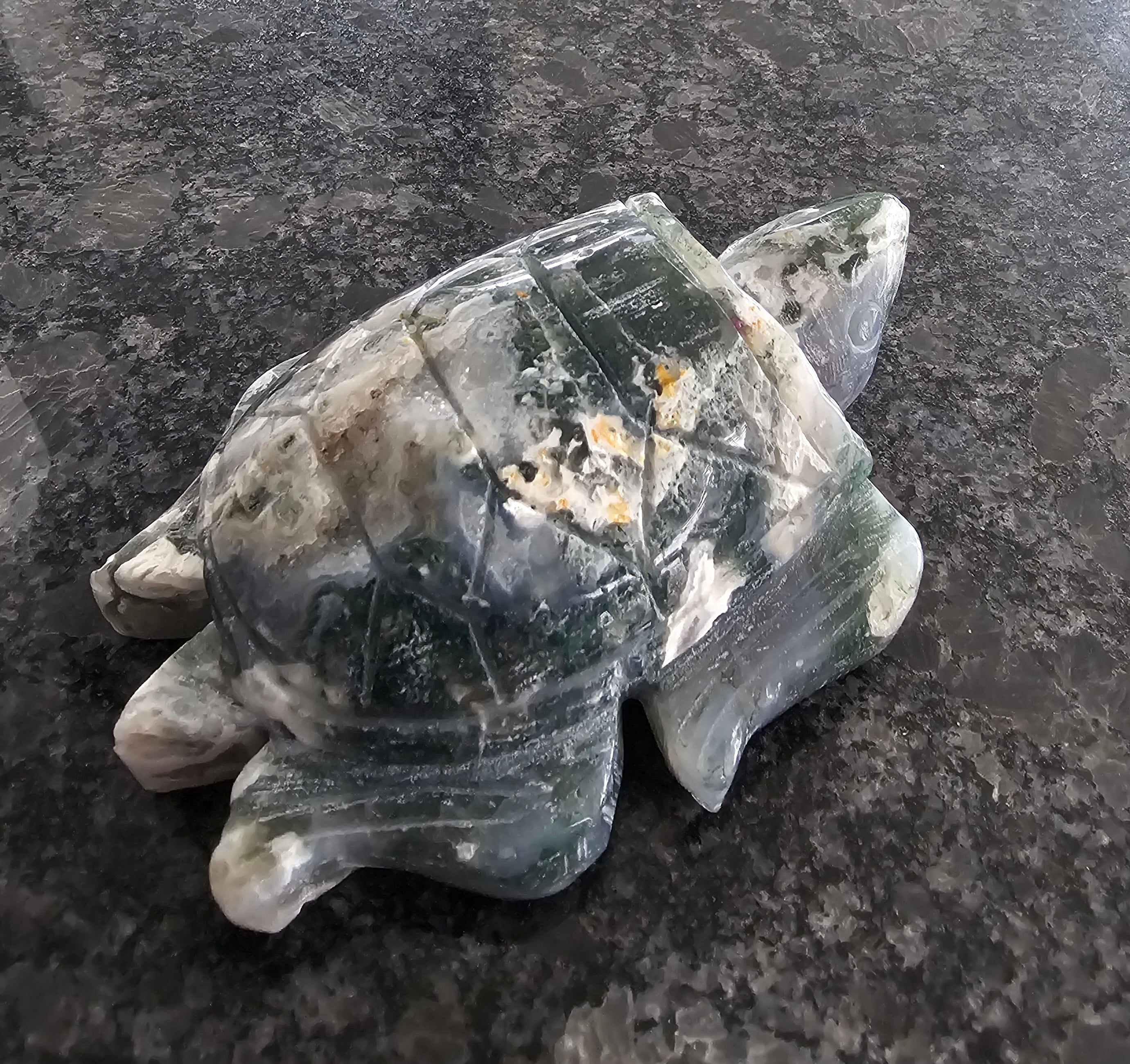 Moss Agate Turtle