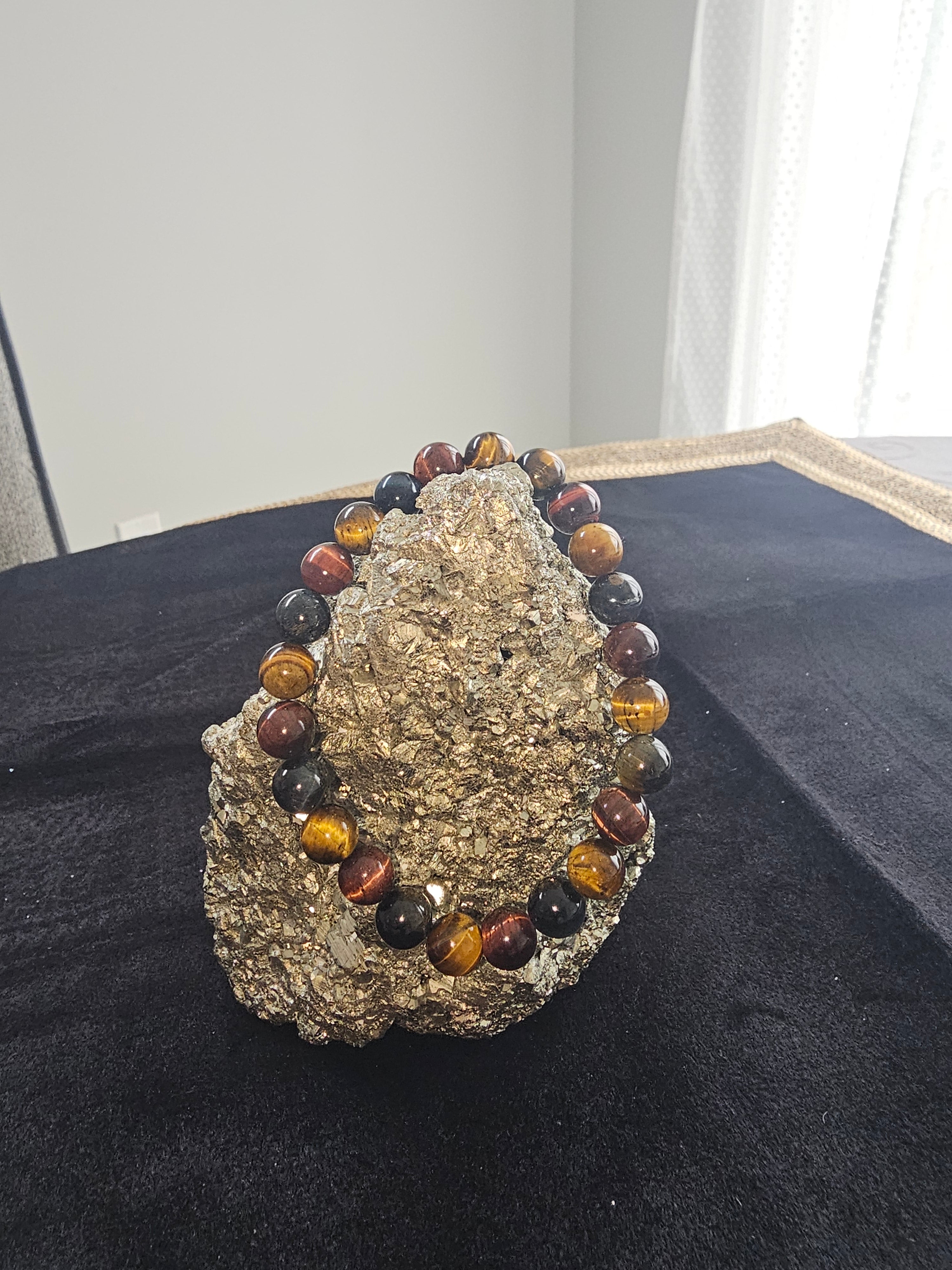 Multi colored tigers eye bracelet