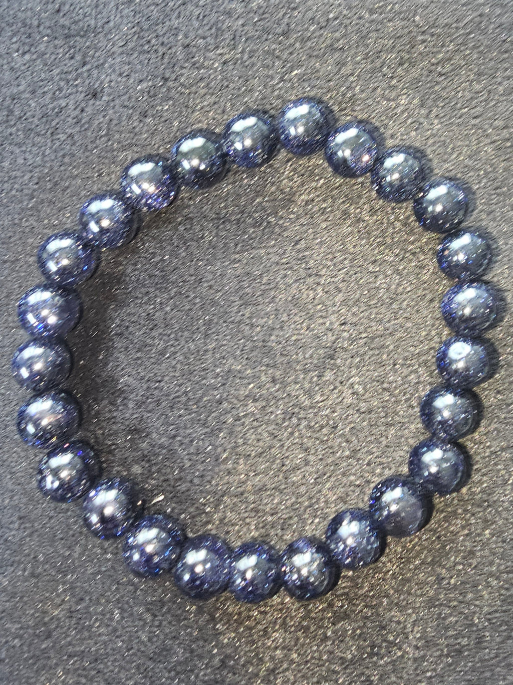 Blue sandstone bracelet 8mm