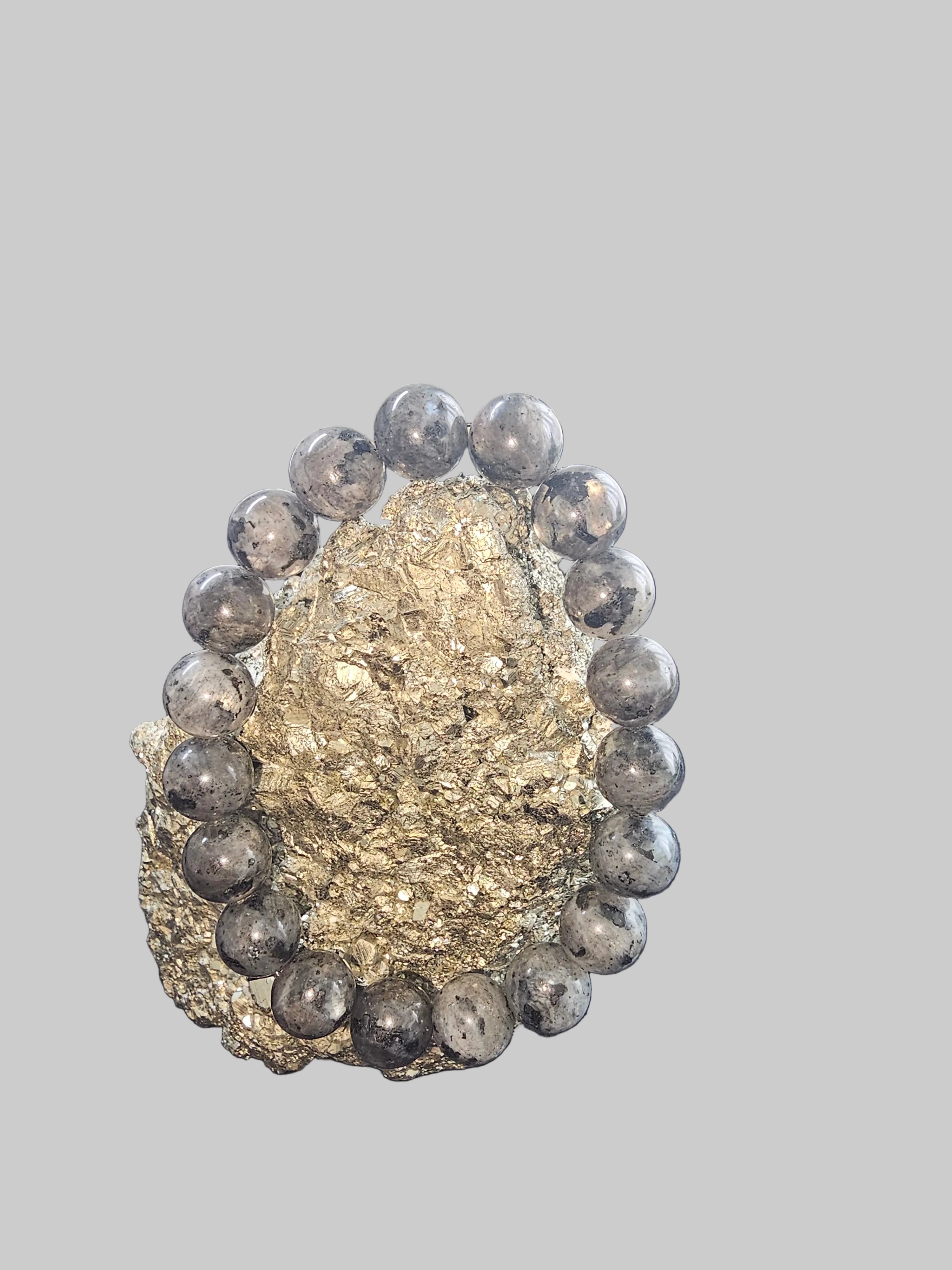 Larvikite Bracelet, Larvikite Crystal Gemstone Bracelet