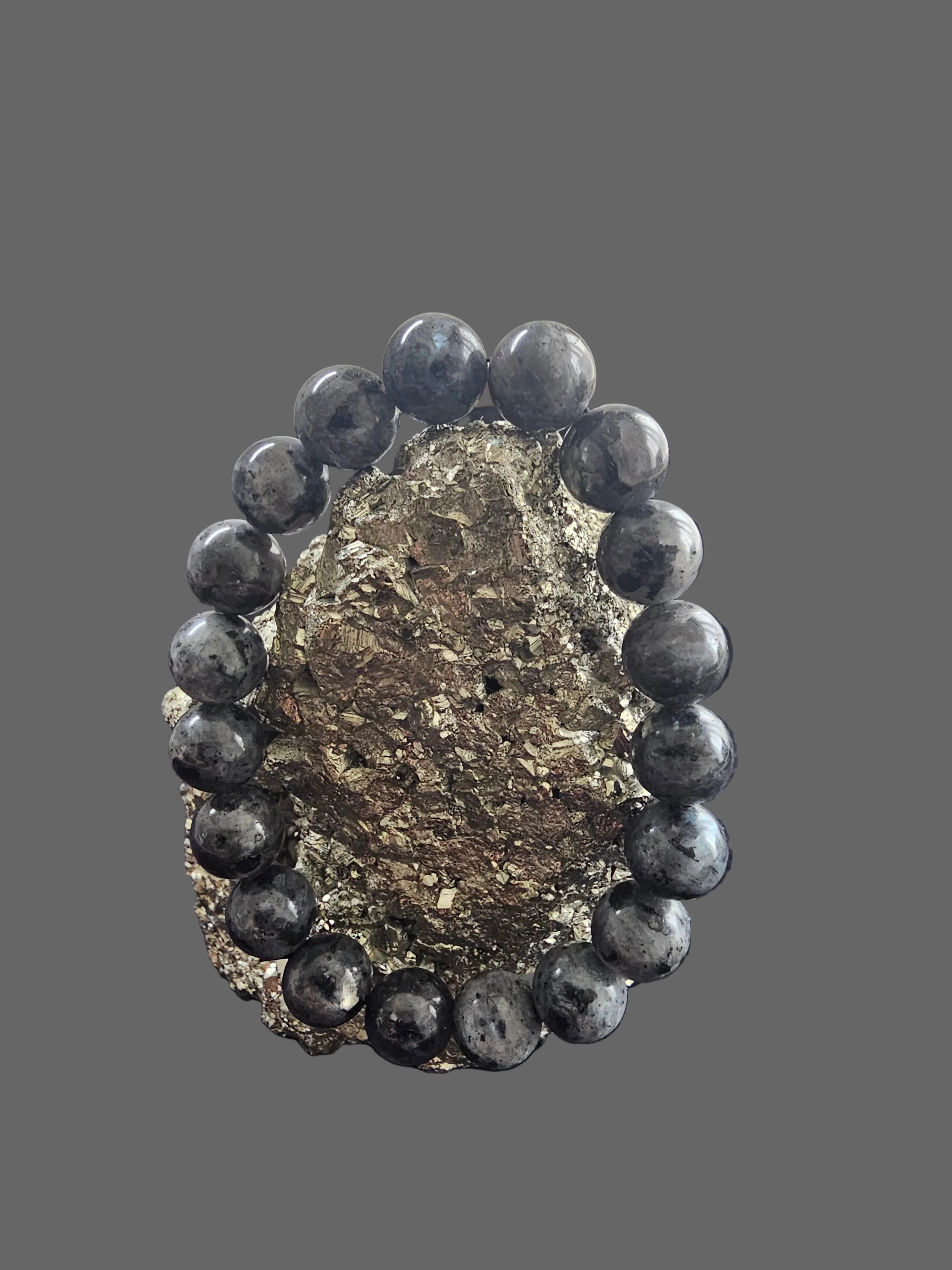 Larvikite Bracelet, Larvikite Crystal Gemstone Bracelet