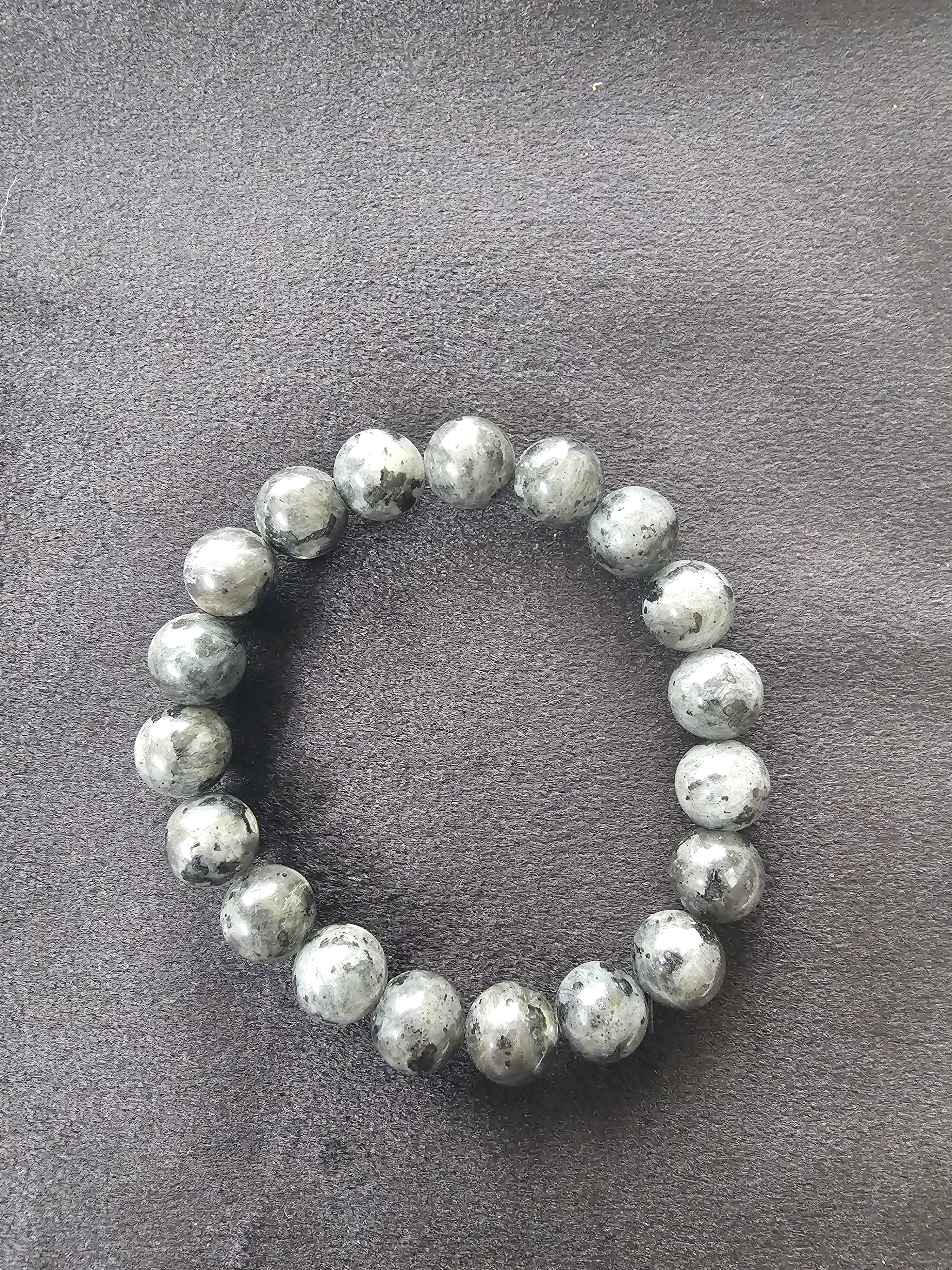 Larvikite Bracelet, Larvikite Crystal Gemstone Bracelet