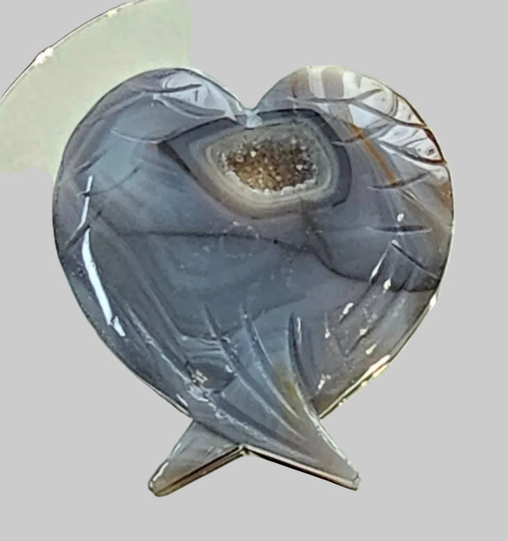 Agate Druzy Angel Wings