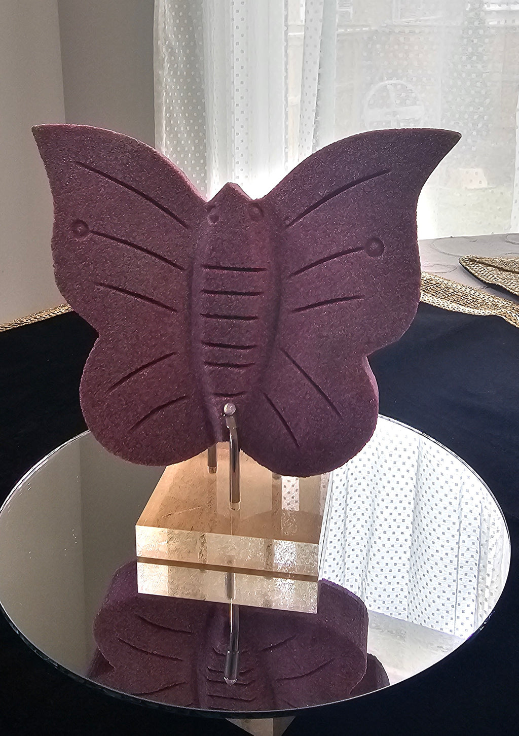 Ruby Butterfly carving