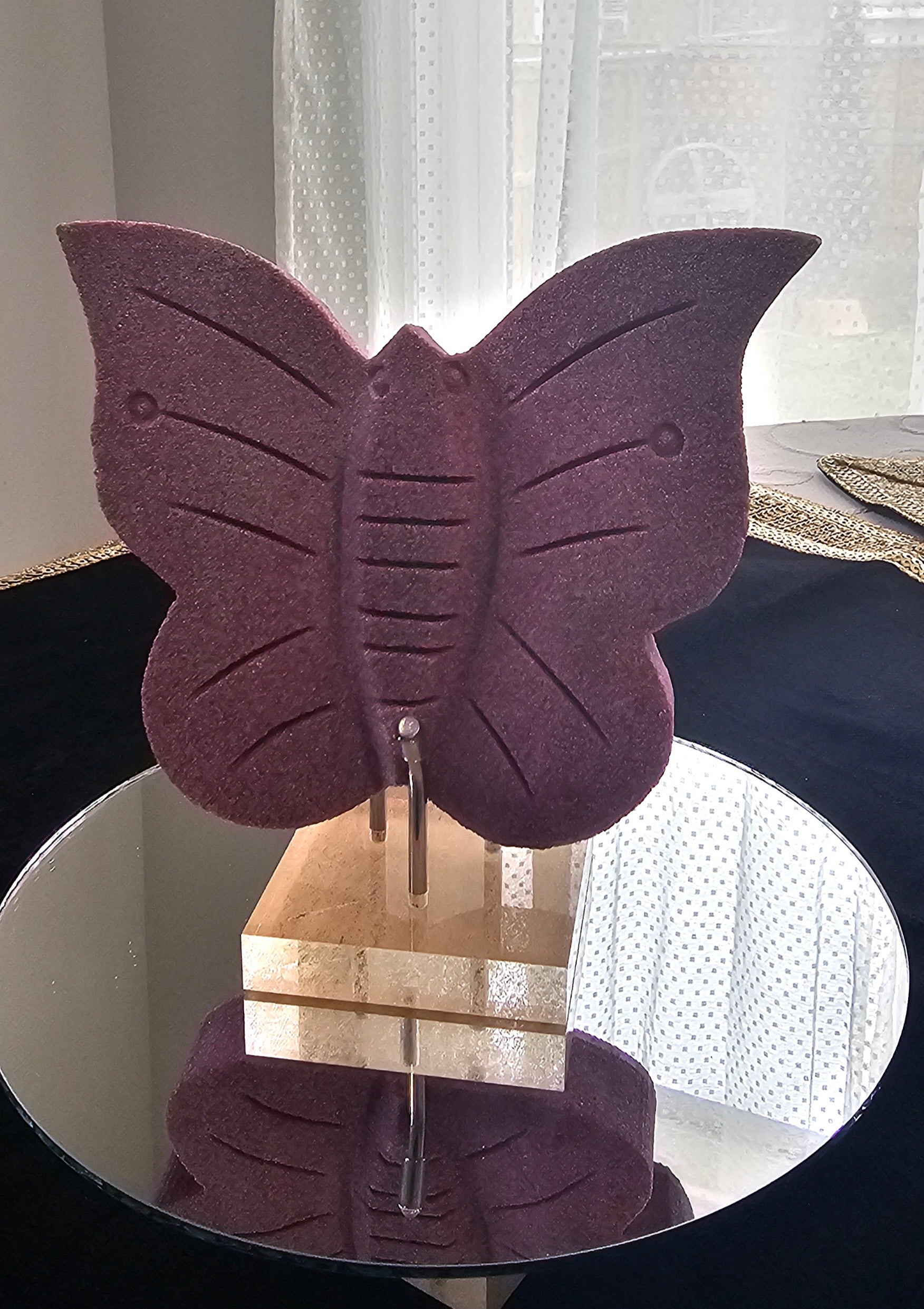 Ruby Butterfly carving