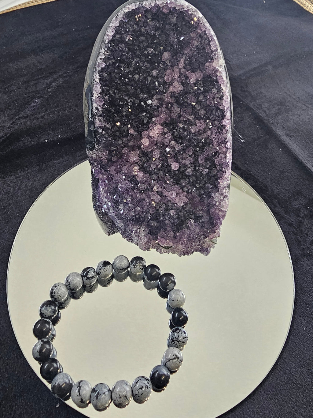 Snowflake Obsidian Bracelet