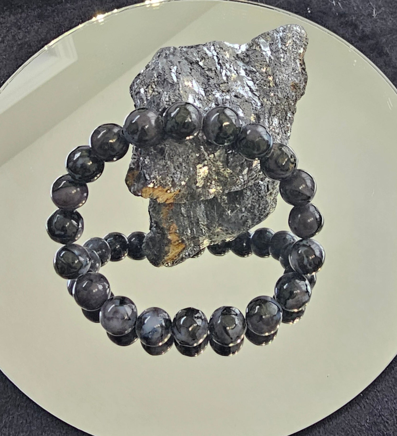 Indigo Gabbro Bracelet 10mm