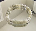 Green Jade Gemstone  Bridge Style Bracelet