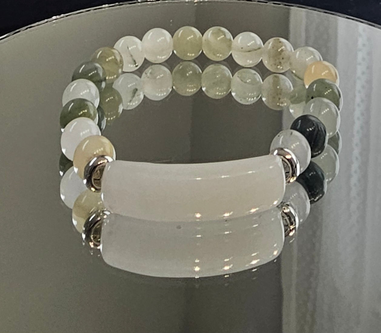 Prehnite Bridge bracelet