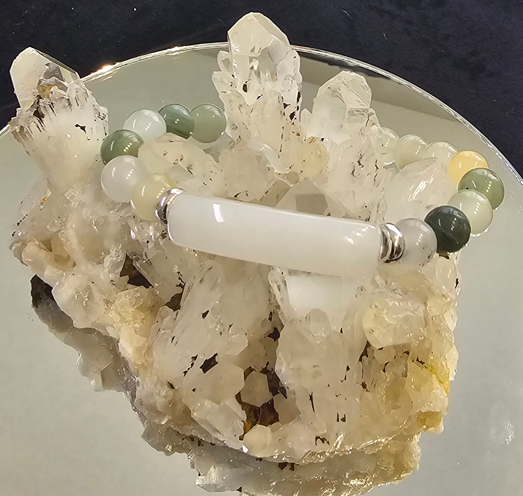 Prehnite Bridge bracelet