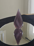 Tear drop purple Agate stone