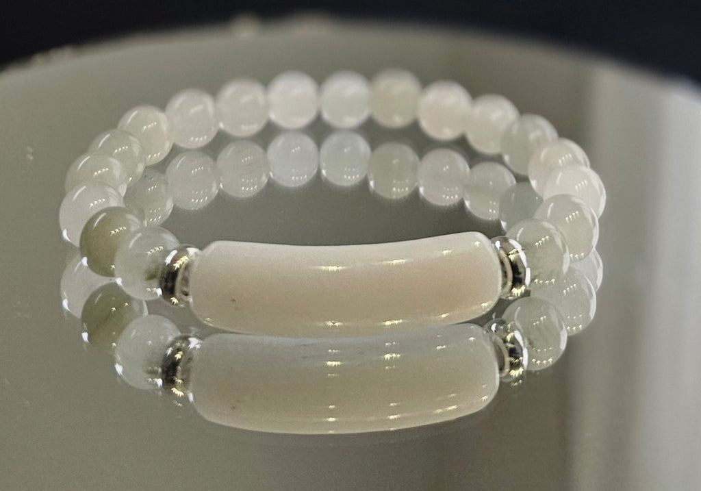 White Agate Jade Bracelet