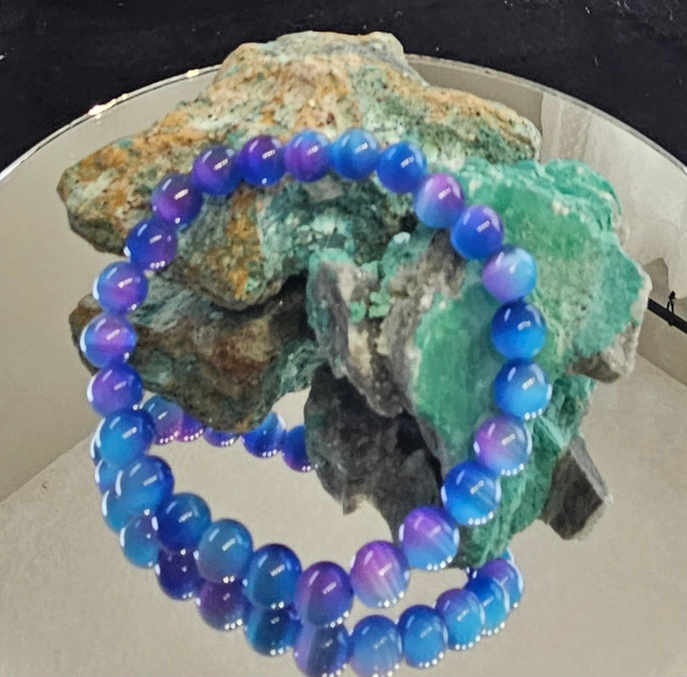Cat's eye multi colored bracelet