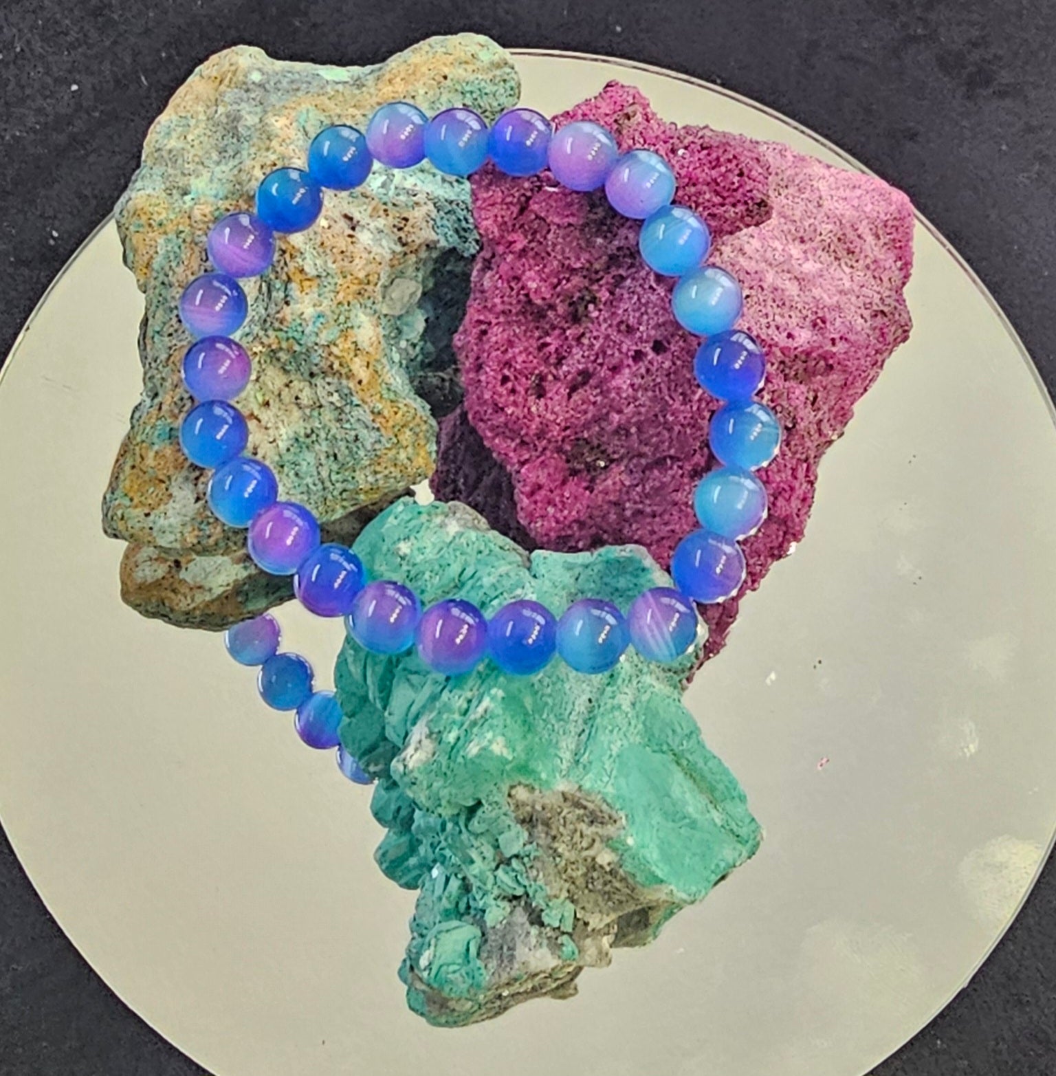 Cat's eye multi colored bracelet