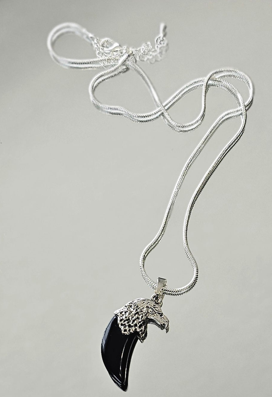 Obsidian Eagle Claw Necklace