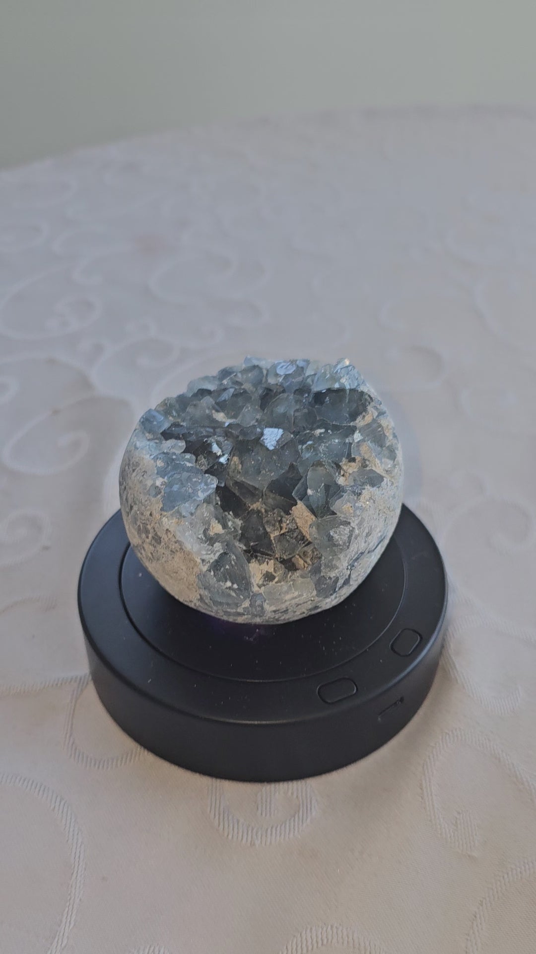 Celestite geode crystal cluster